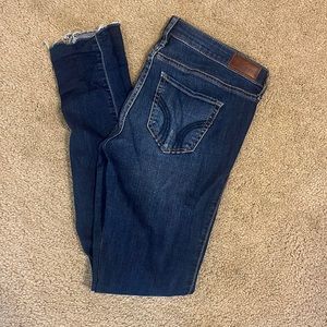 Hollister low rose super skinny crop jeans